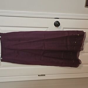 Ann Taylor silk organza skit with matching sequin top